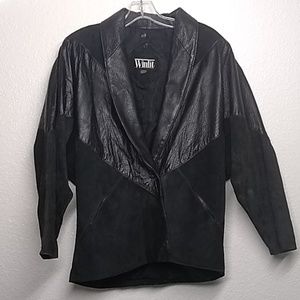 FINAL MARKDOWN Ladies' Winlit Reptile Print Suede Jacket medium